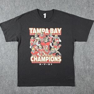 Tampa Bay Buccaneers 2021 Super Bowl Tee — Black XL